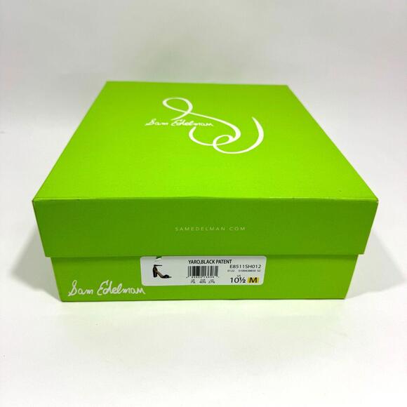 Sam Edelman Women’s Size 10.5 Black Patent Yaro Ankle Strap Block Heel Sandals - Picture 10 of 10